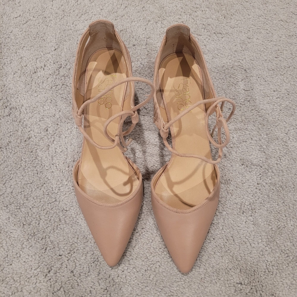 Light Pink Franco Sarto String Pumps - Picture 2 of 5